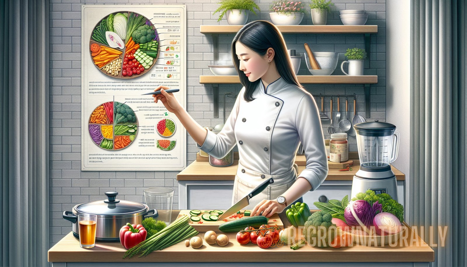 Illustration pour la section : Bien que le choix des bonnes techniques de cuisson soit essentiel pour la rétention des nutriments, il existe certaines techniques de cuisson supplémentaires pour la santé des cheveux.