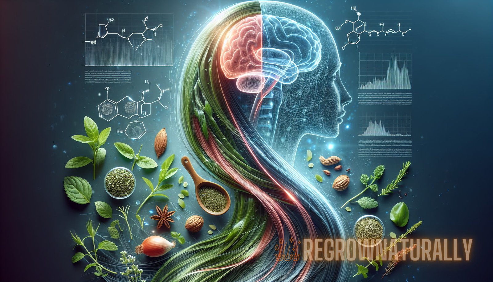 Illustration de la section : Ces études fournissent des preuves scientifiques pour soutenir l'utilisation de remèdes à base de plantes pour la restauration des cheveux - rajeunissement du cuir chevelu à base de plantes