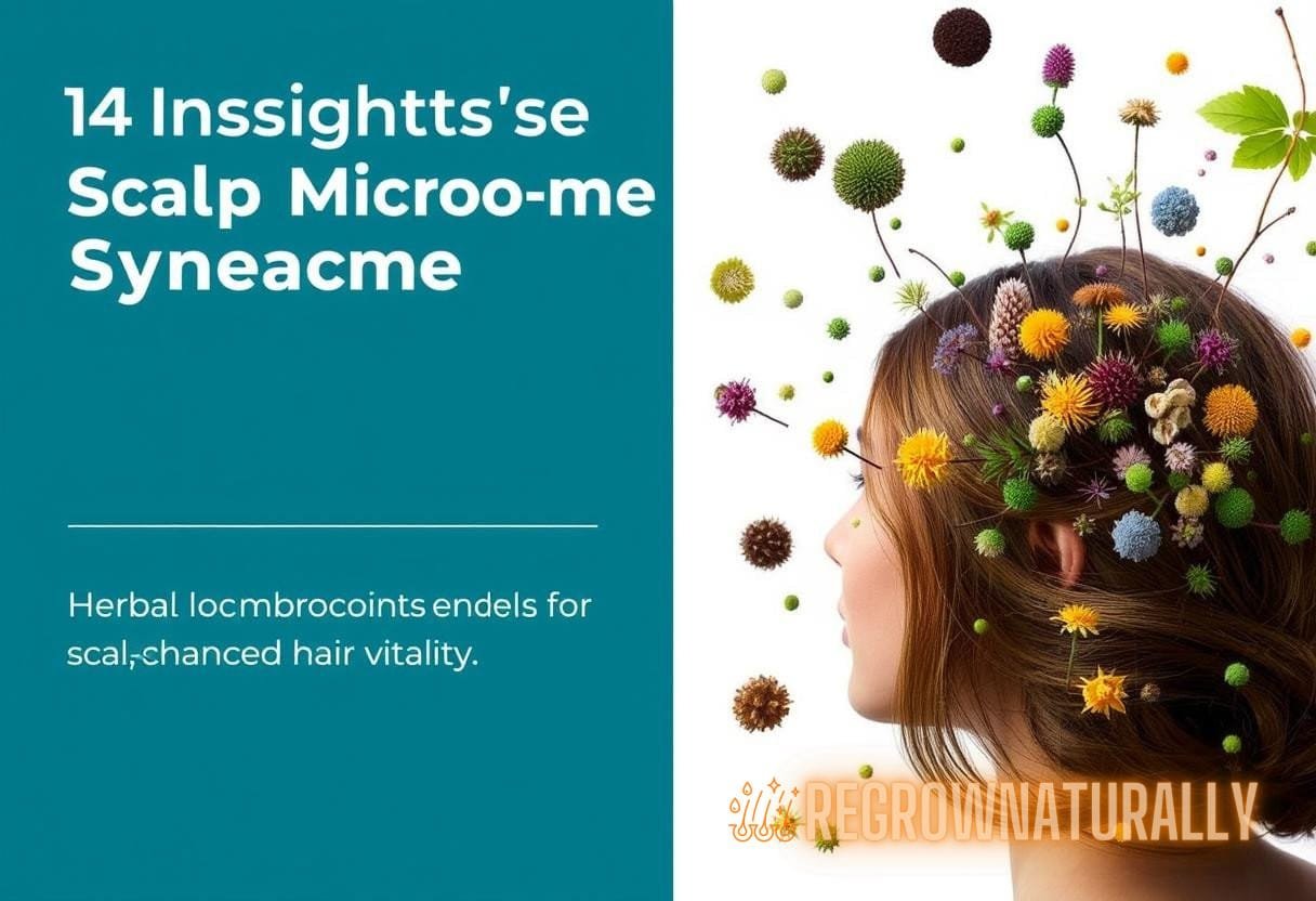 Scalp microbiome synergy with herbs