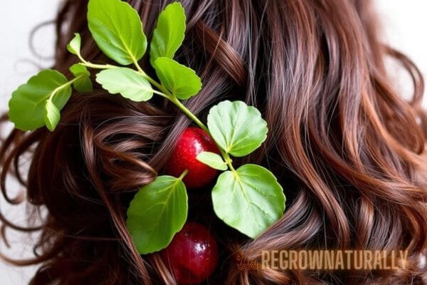 Association de nutriments et d'aliments pour les cheveux