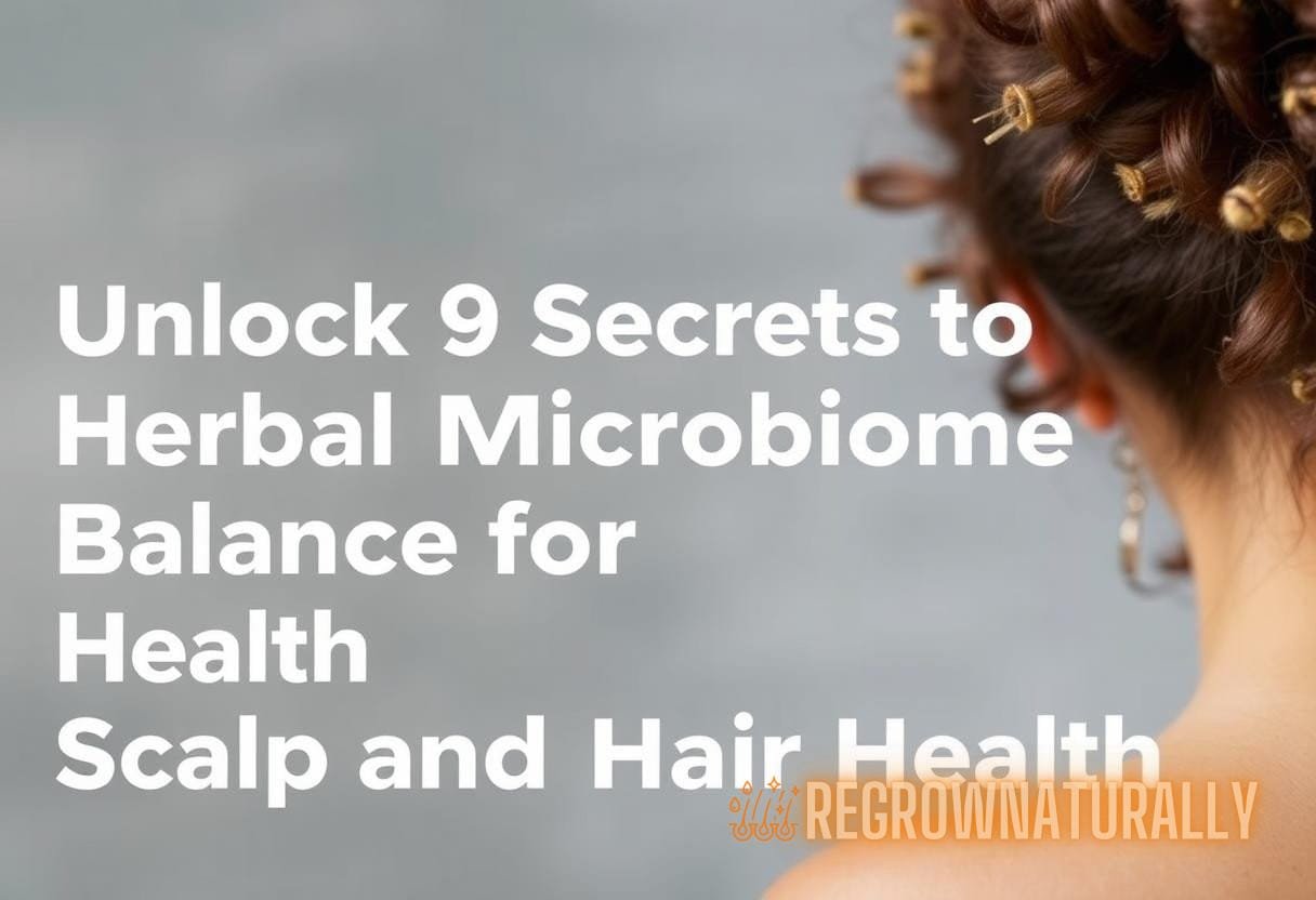 Herbal microbiome balance for healthy hair