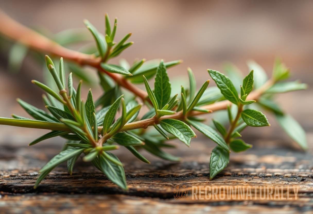 Illustration for section: Rosemary oil has been shown to be as effective as minoxidil in promoting hair growth in individuals  - herbal microbiome balance